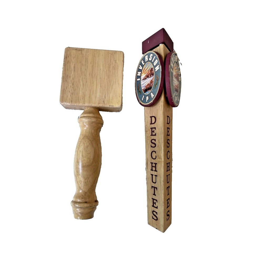 Beer Tap Handles Lot of 2 Deschutes IPA & Blank Wood